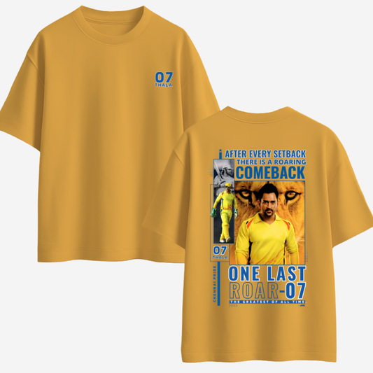 THALA 07- ONE LAST ROAR - Oversized Classic T-Shirt