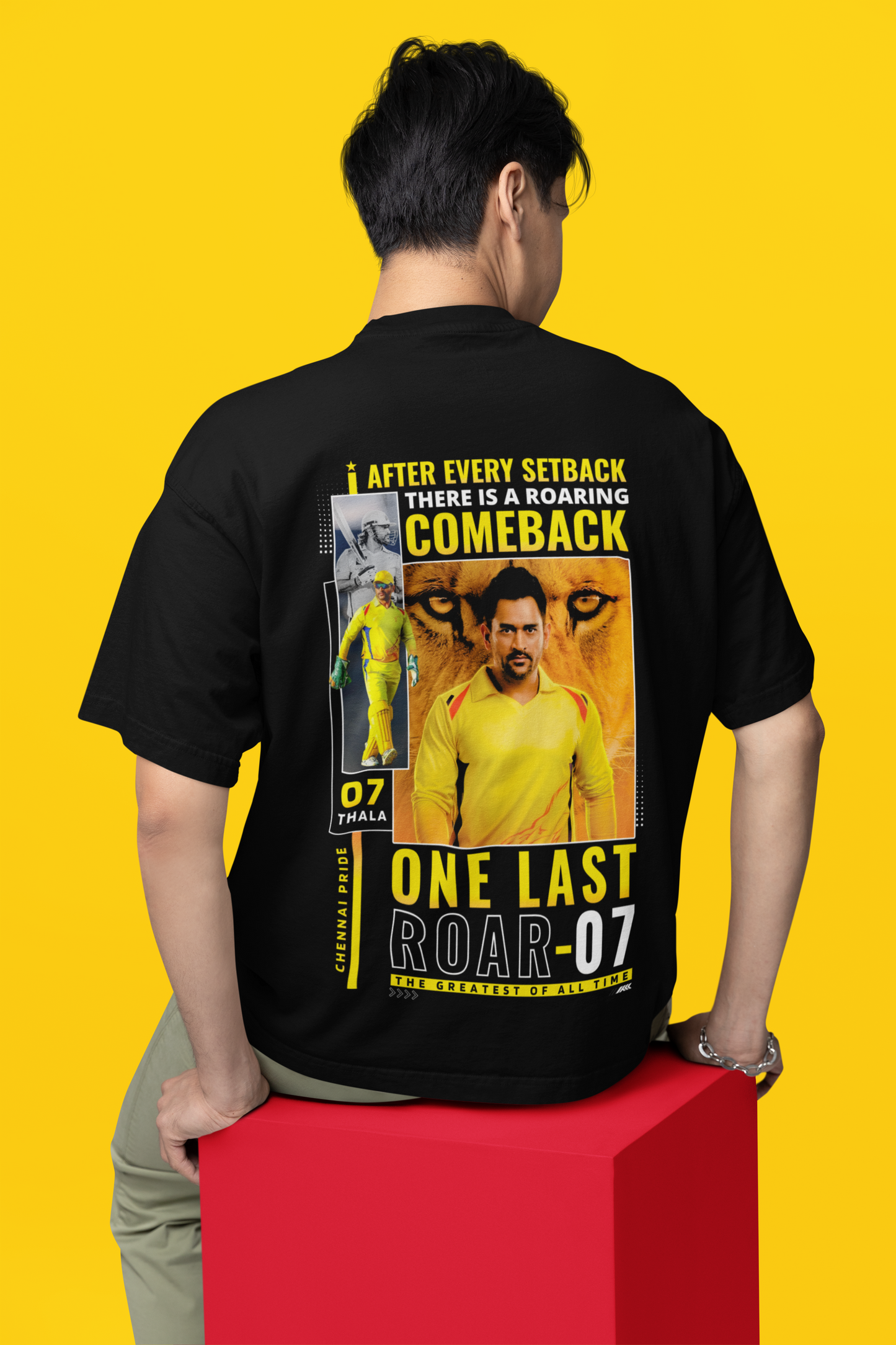 THALA 07- ONE LAST ROAR - Oversized Classic T-Shirt