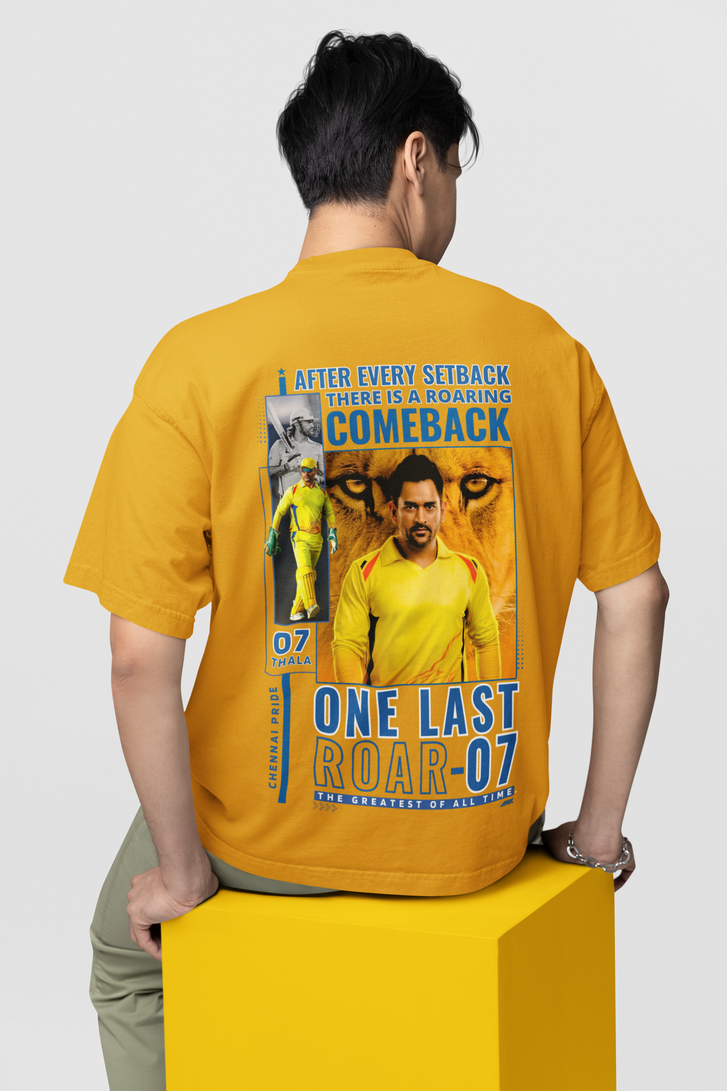 THALA 07- ONE LAST ROAR - Oversized Classic T-Shirt