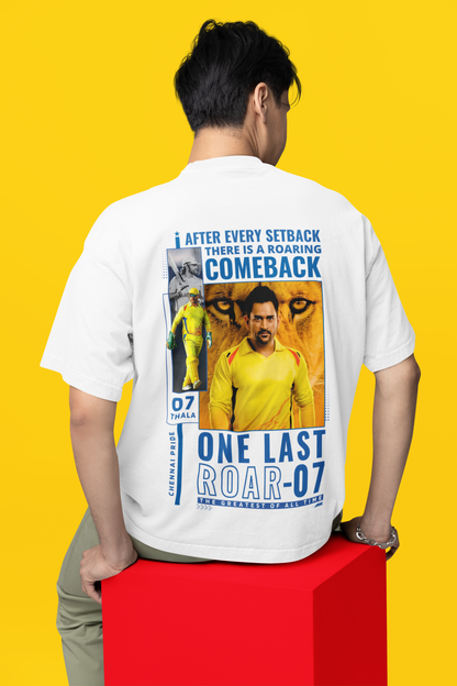 THALA 07- ONE LAST ROAR - Oversized Classic T-Shirt