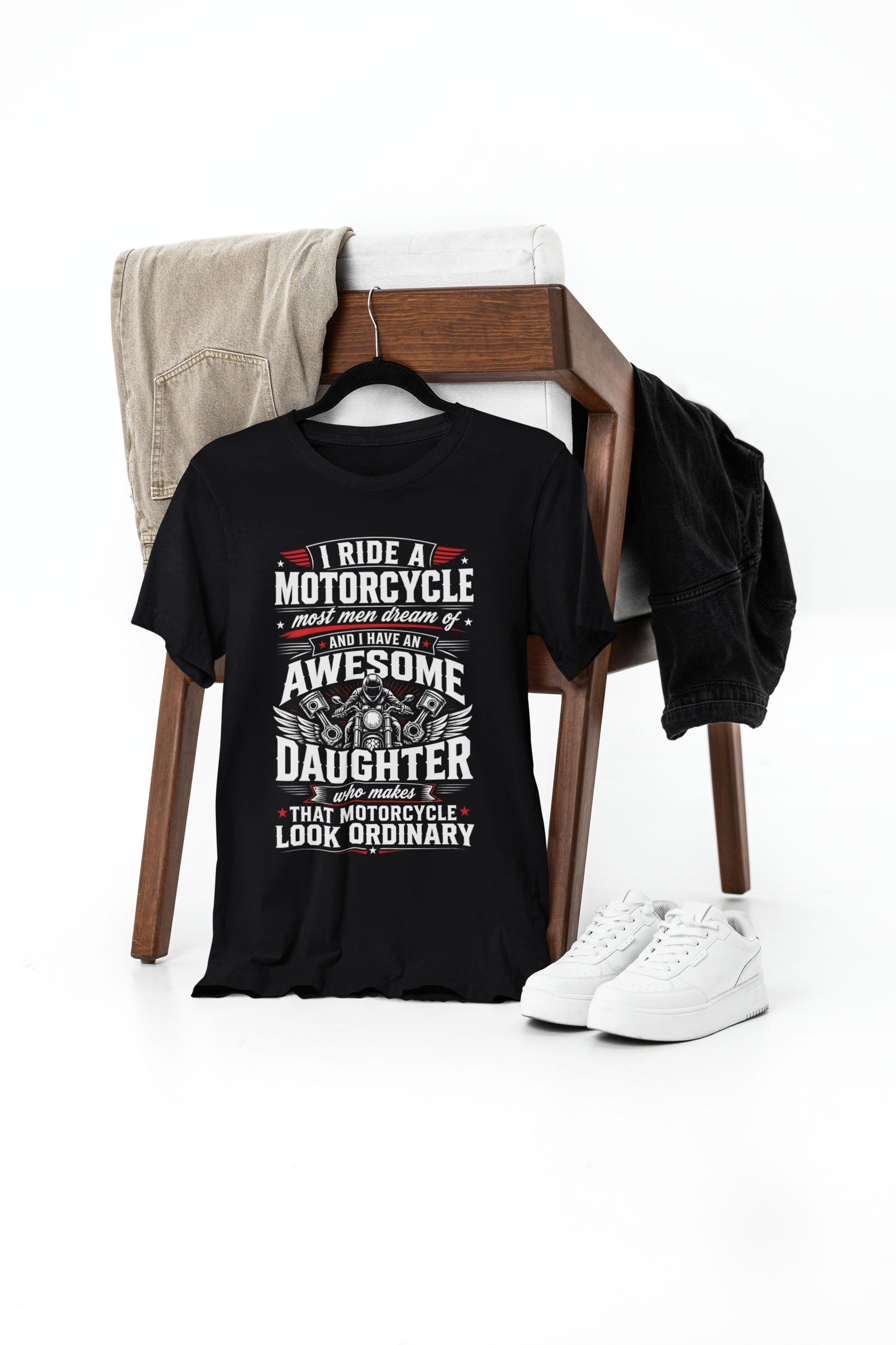 Biker Dad – Awesome Daughter T-Shirt