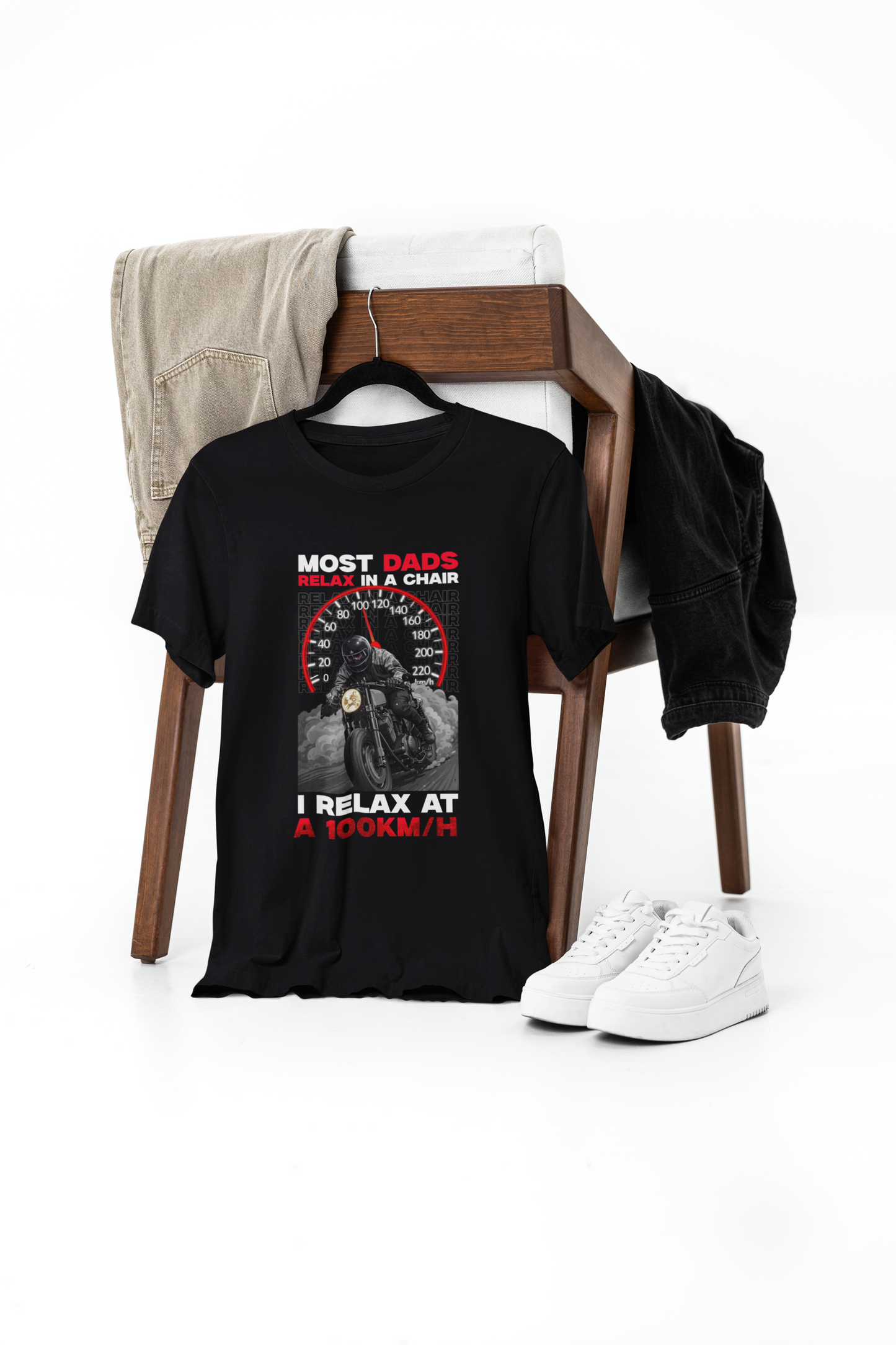 MOST DADS RELAX IN A CHAIR