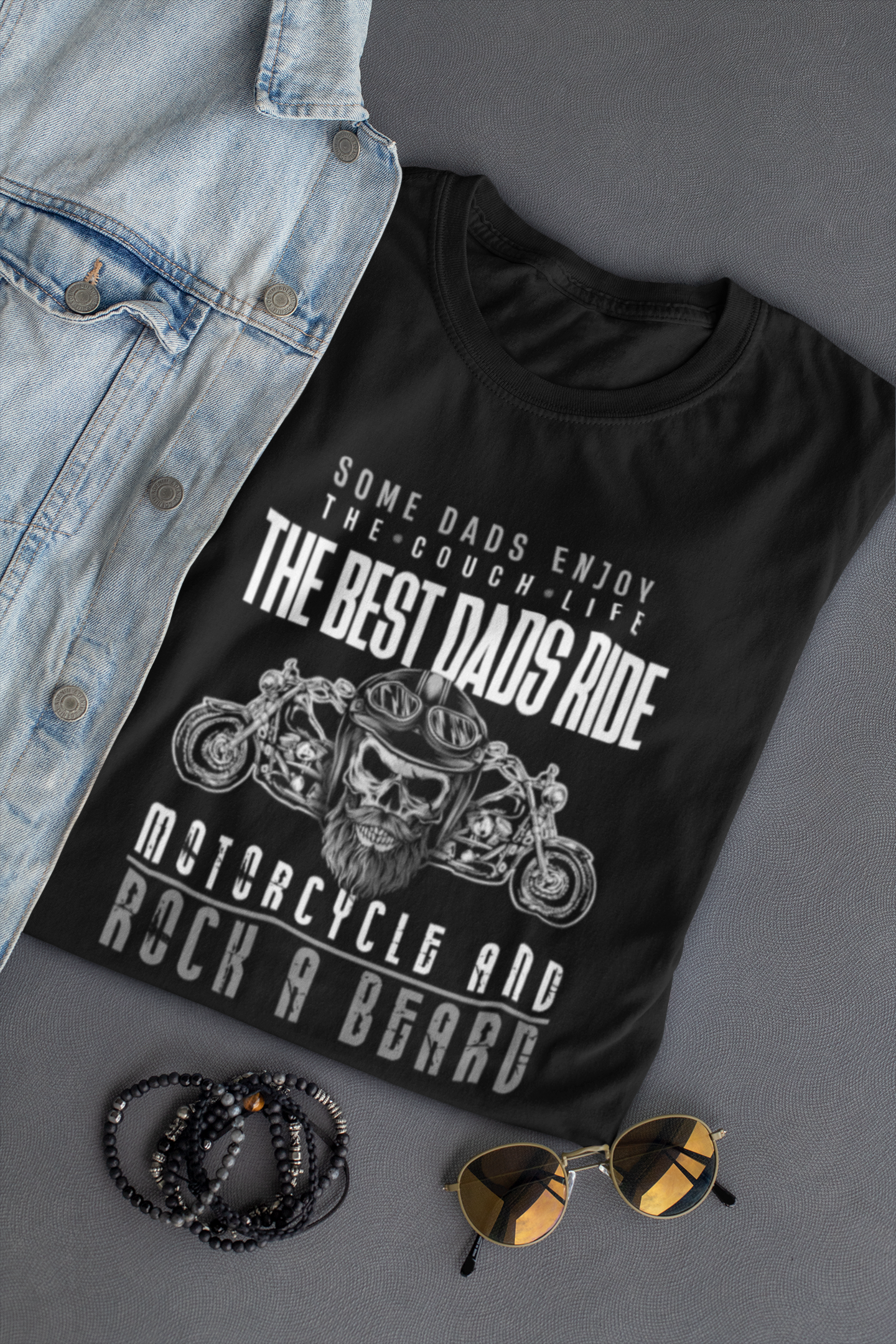 Ride Motorcycle And Rock A Beard